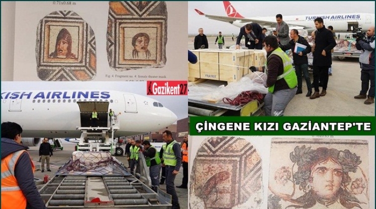 '&Ccedil;ingene Kız' mozaiğinin par&ccedil;aları Gaziantep'te