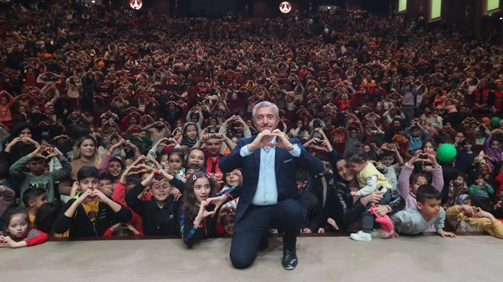 Çocuk şenliğine yoğun ilgi 