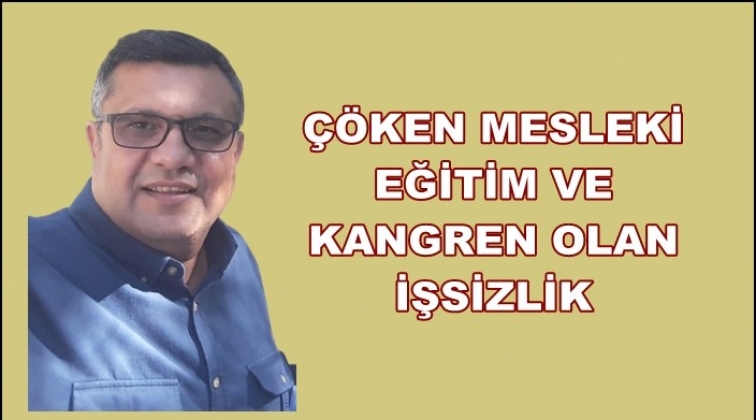 Çöken mesleki eğitim ve kangren olan işsizlik