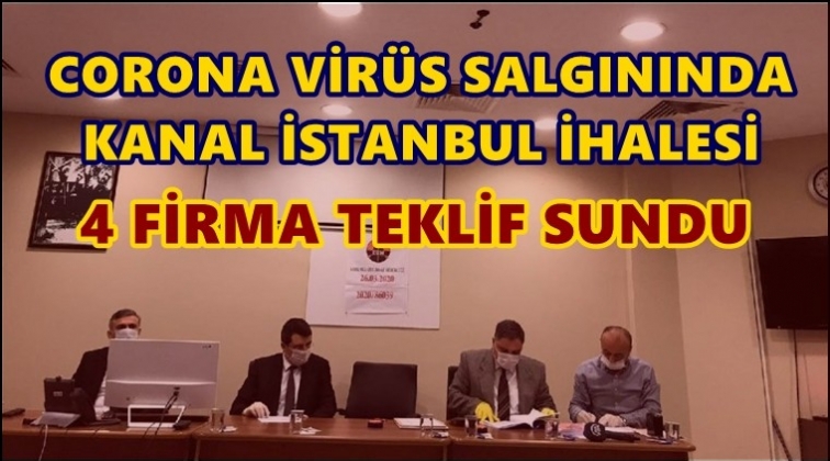 Corona virüsü salgınında ‘Kanal İstanbul’ ihalesi!