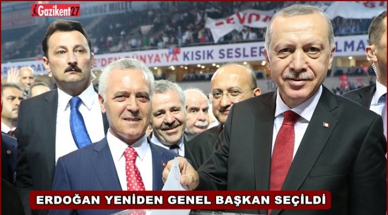 Cumhurbaşkanı Erdoğan yeniden AKP Genel Başkanı