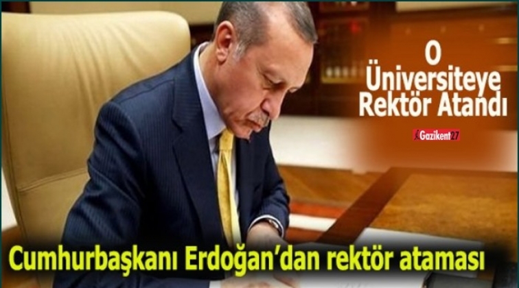 Cumhurbaşkanı Erdoğan'dan rekt&ouml;r ataması