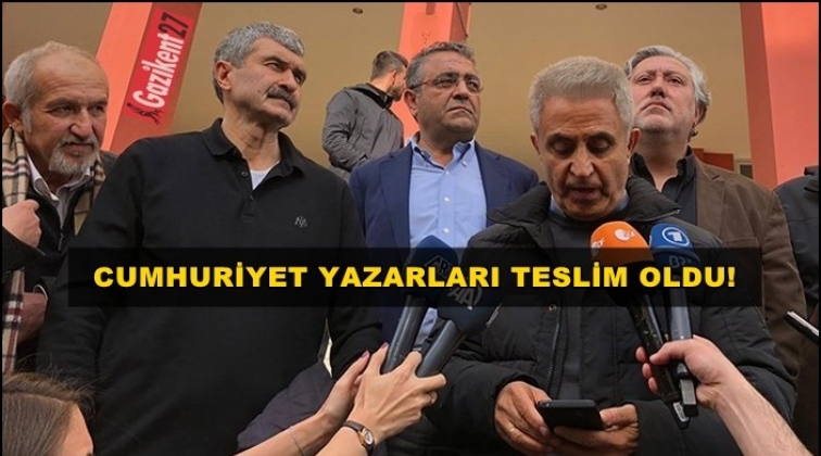 Cumhuriyet &ccedil;alışanları teslim oldu!