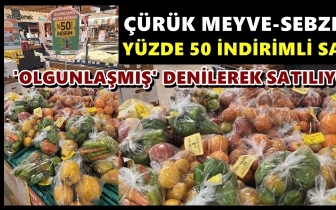 Çürümüş meyve ve sebzeye yüzde 50 indirim!