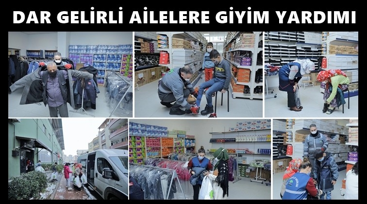 Dar gelirli ailelere kışlık kıyafet yardımı