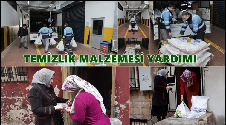 Dar gelirli ailelere temizlik malzemesi yardımı