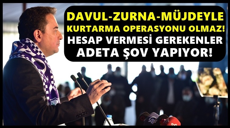 'Davul zurnayla kurtarma operasyonu olmaz'