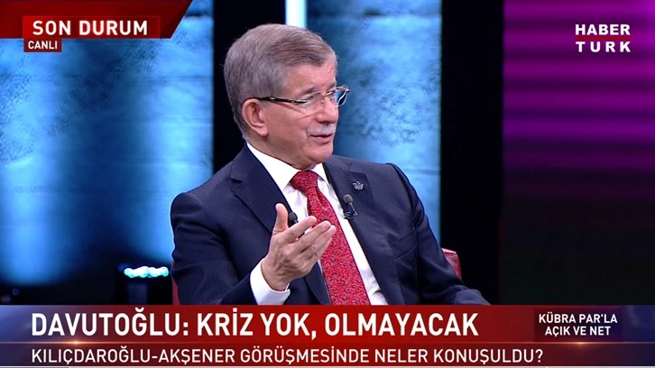 Davutoğlu: Bahçeli küçük aklıyla altılı masanın içerisine fitne sokmaya çalışıyor! 