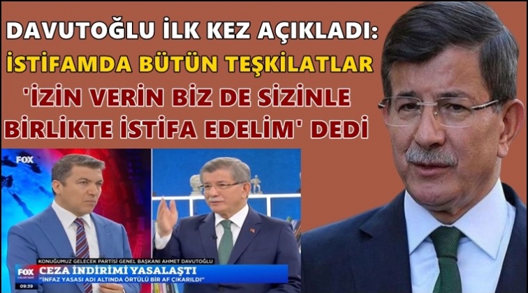 Davutoğlu'ndan flaş açıklama