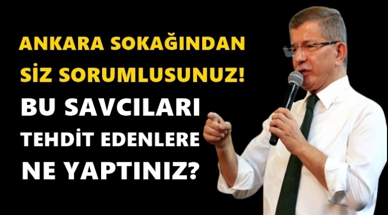 Davutoğlu’ndan Soylu’ya sert sözler!