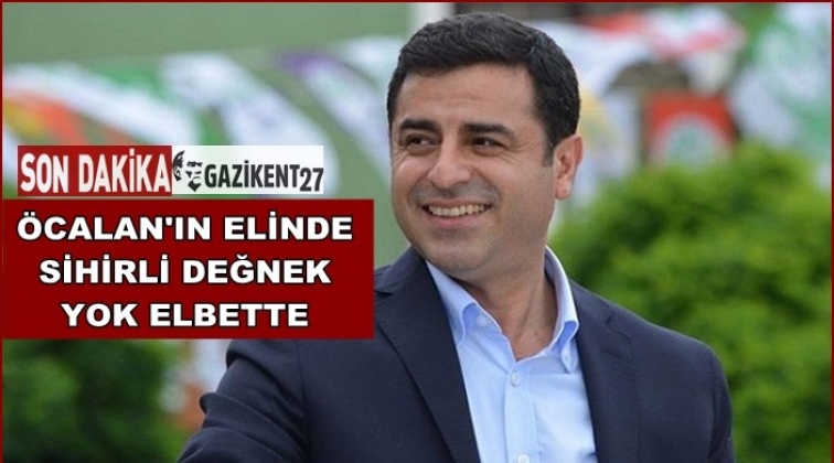 Demirtaş: Öcalan’ın elinde sihirli değnek yok