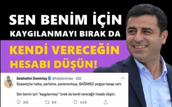 Demirtaş'tan Erdoğan'a yanıt...