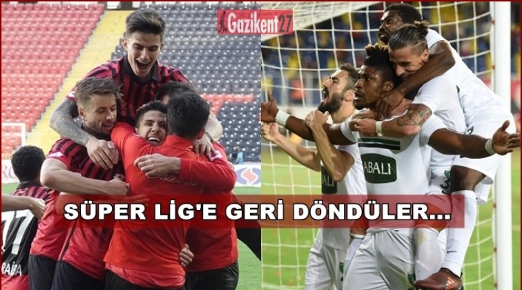 Denizlispor ve Gençlerbirliği Süper Lig’de