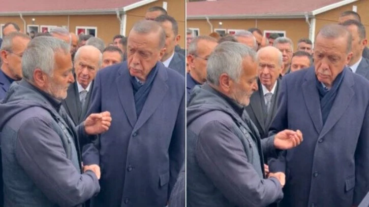 Depremzede Erdoğan'a CHP'yi şikayet etti: 