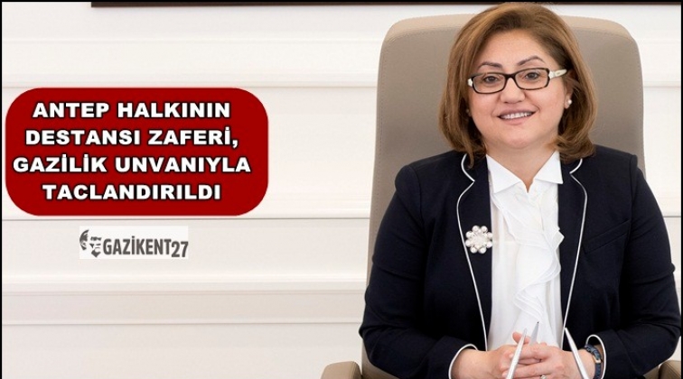 Destansı zafer, &ldquo;Gazilik&rdquo; unvanıyla ta&ccedil;landırıldı