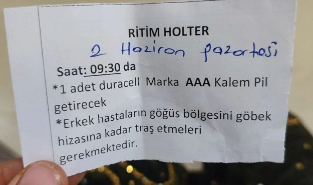 Devlet hastanesinde ‘Holter’ cihazı için hastadan pil istendi