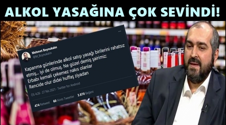 Devrik imamdan alkol yasağı paylaşımı!