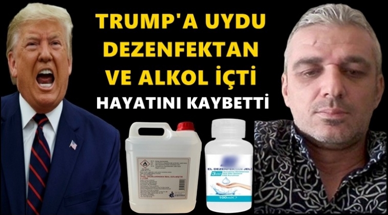 Dezenfektan ve etil alkol içti, öldü!