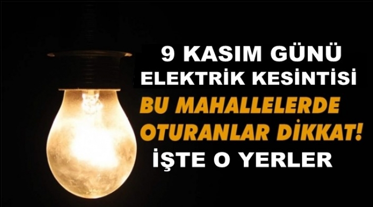 Dikkat!  Gaziantep'te elektrik kesintisi