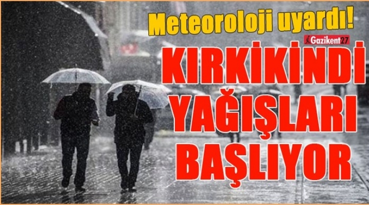 Dikkat! Kırkikindi yağışları başladı...