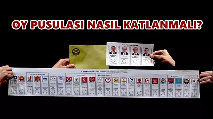 Dikkat! Oy pusulası nasıl katlanmalı...