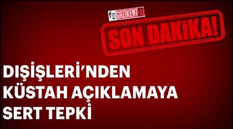 Dışişleri: Şiddetle protesto ediyoruz