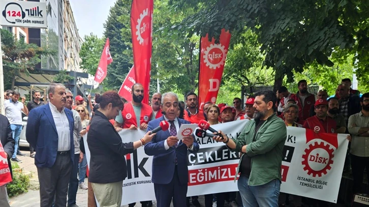 DİSK'ten TÜİK önünde eylem: Gerçekleri açıklayın!