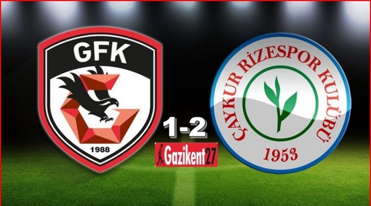 Maç sonucu: Gazişehir 1-2 Ç. Rizespor