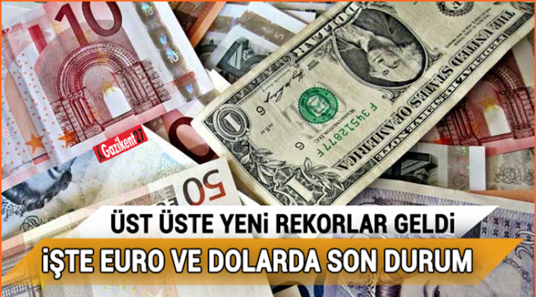 Dolar ve Euro yükselmeye devam ediyor…