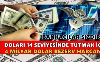 Doları tutmak için 4 milyar dolar harcandı!