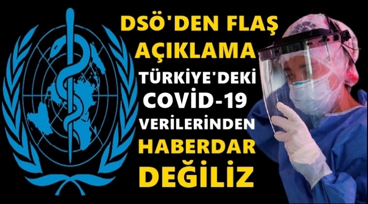 DSÖ: Türkiye’deki verilerden haberdar değiliz