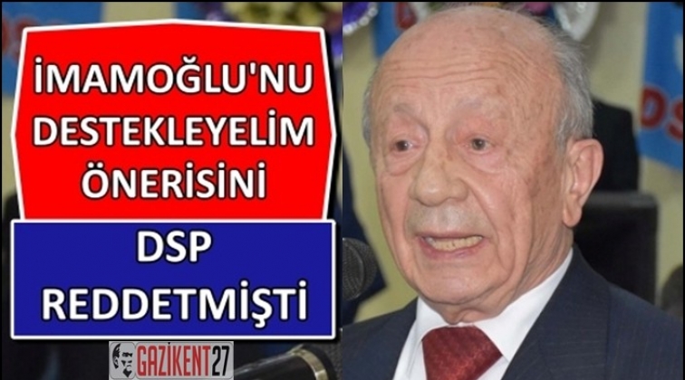 DSP'de 'İmamoğlu' istifası