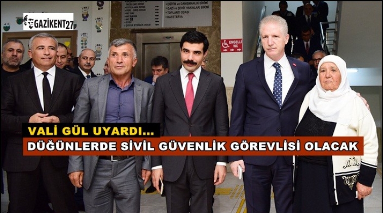 D&uuml;ğ&uuml;nlerde sivil g&uuml;venlik g&ouml;revlileri bulunacak