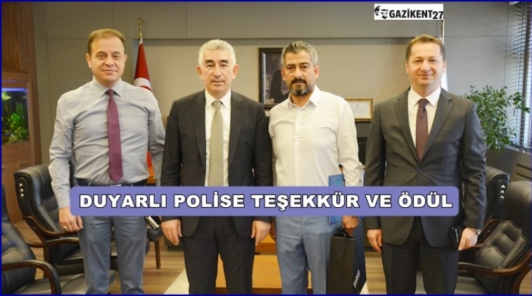 Duyarlı polis &ouml;d&uuml;llendirildi