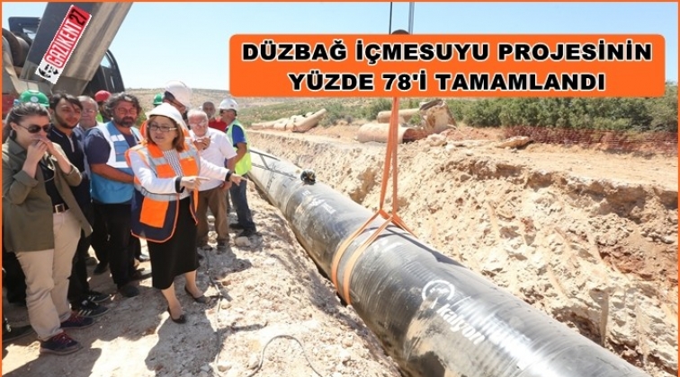 D&uuml;zbağ Projesi'nin y&uuml;zde 78&rsquo;i tamam