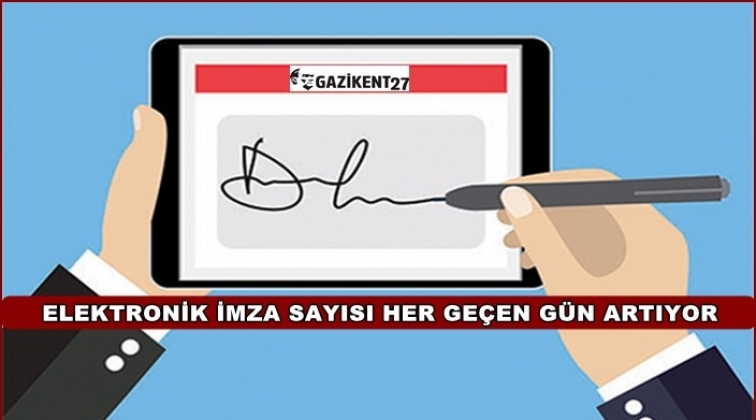 e-imza sayısının 2 milyon 881 bine ulaştı