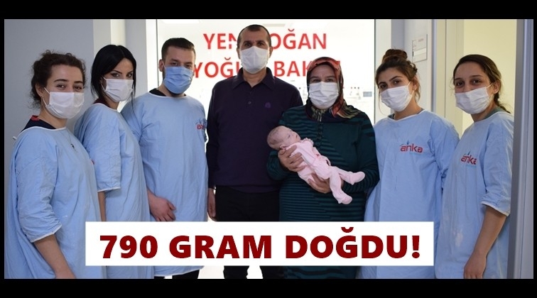 Ecrin bebek 790 gram doğdu...