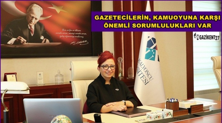 Edibe S&ouml;zen&rsquo;den Gazeteciler G&uuml;n mesajı