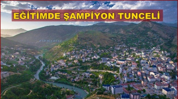 Eğitimde en iyi il Tunceli