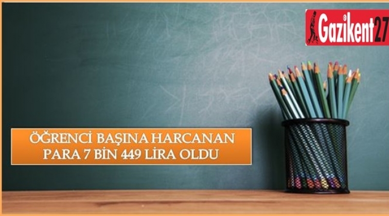 Eğitime yapılan harcama yüzde 18,9 arttı