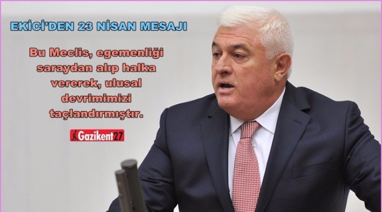 Ekici: "Egemenlik, sarayın değil milletindir!"