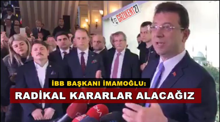 Ekrem İmamoğlu ilk mesaisine başladı