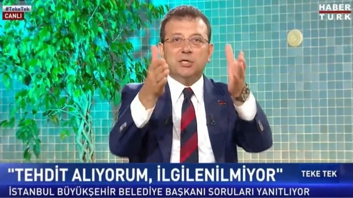 Ekrem İmamoğlu: Tehdit alıyorum, ilgilenilmiyor