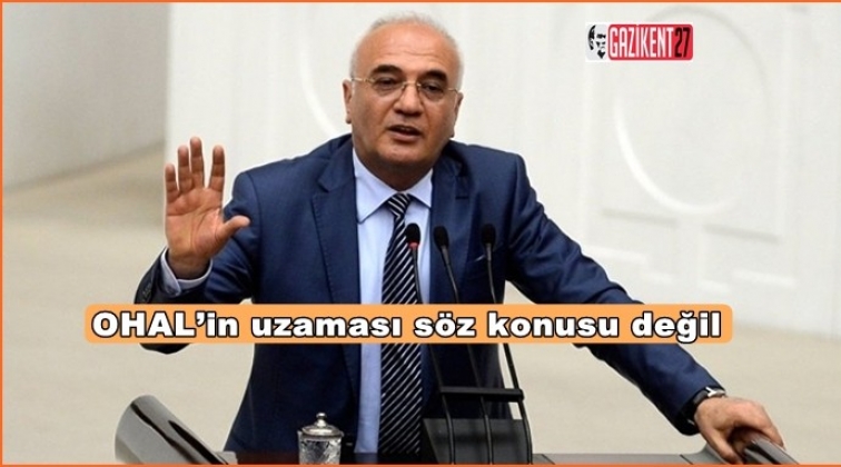 Elitaş: OHAL sanırım uzamayacak