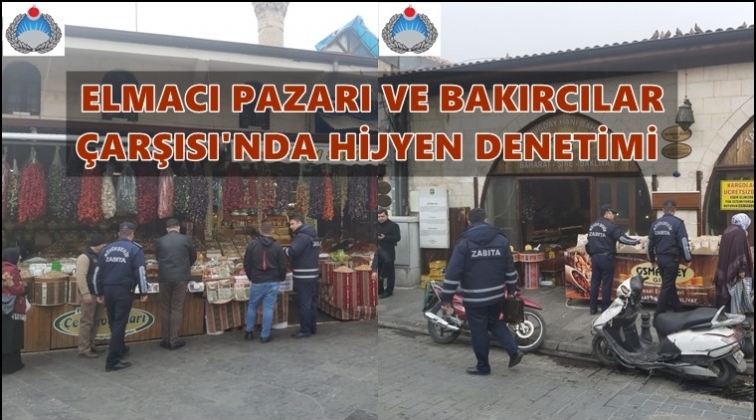 Elmacı Pazarı ve Bakırcılar Çarşısı'nda denetim