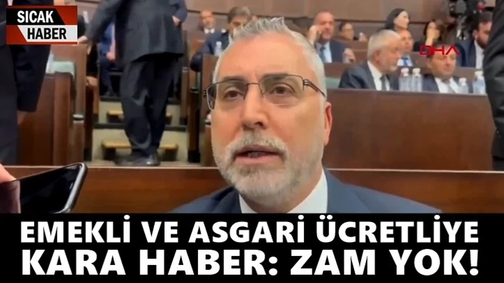 Emekli ve asgari ücretliye ara zam yok!