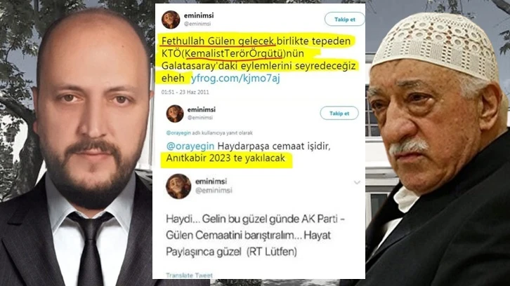 Emin Şen'in FETÖ elebaşına övgü dolu paylaşımları ortaya çıktı!