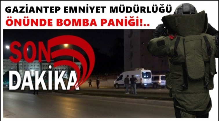 Emniyet Müdürlüğü önünde bomba paniği!