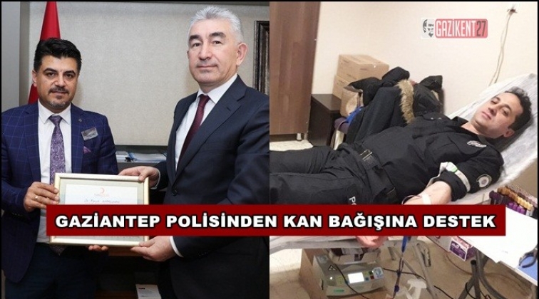 Emniyet personelinden 201 &uuml;nite kan bağışı