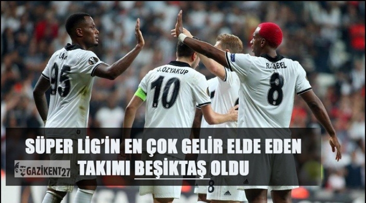 En çok gelir elde eden takım Beşiktaş